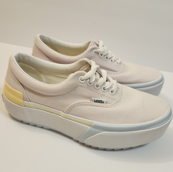 Vans Era Stacked Platform 500714 Pink Pastel Canvas Lace Up Sneaker Womens 8 - Picture 1 of 14
